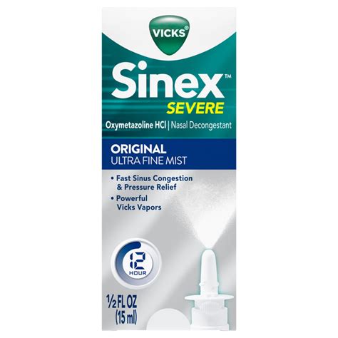 Vicks Sinex Severe Original Ultra Fine Mist logo