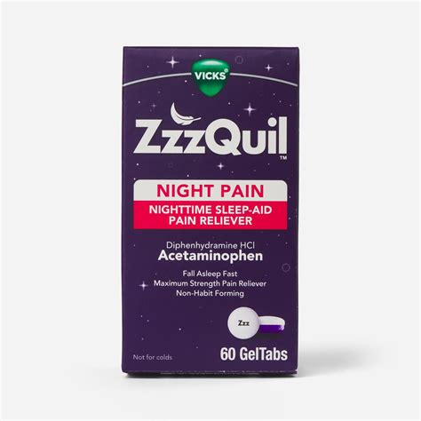 Vicks ZzzQuil Night Pain GelTabs logo