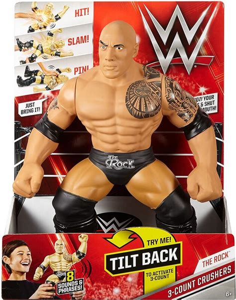 WWE (Mattel) 3-Count Crushers The Rock logo