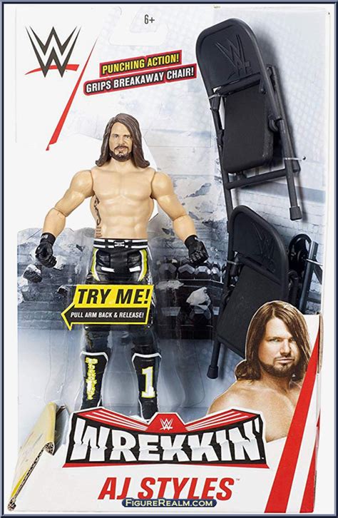 WWE (Mattel) Wrekkin' AJ Styles logo