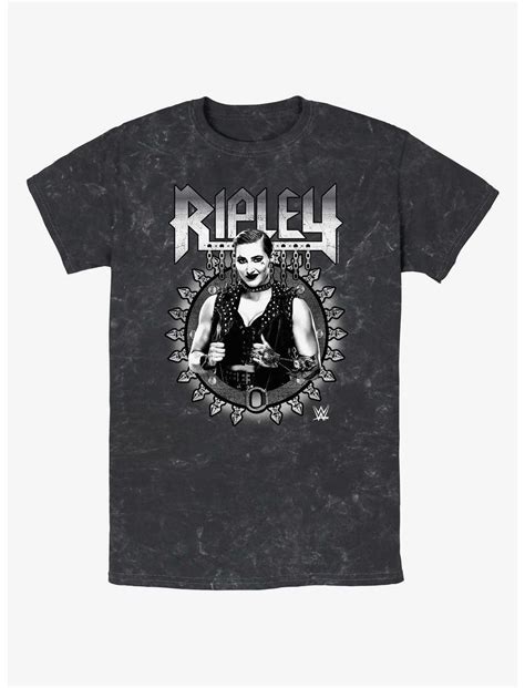 WWE Shop Black Rhea Ripley Mineral Wash T-Shirt tv commercials