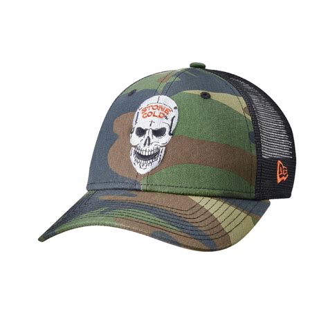 WWE Shop Stone Cold Steve Austin Camo 9Forty Trucker Hat logo