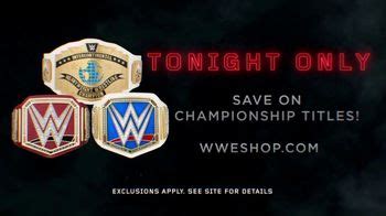 WWE Shop TV Spot, 'Inspired by Millions: Championship Title Belts'