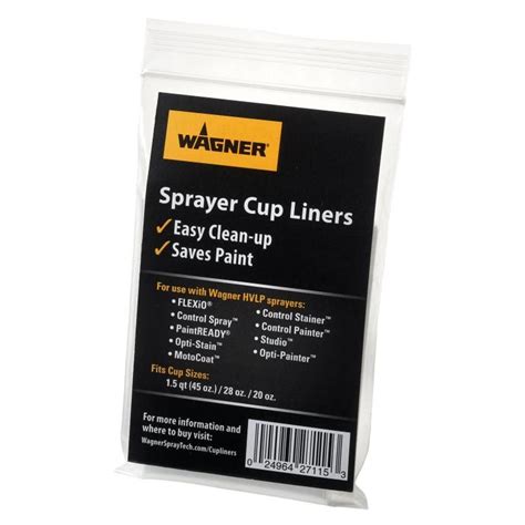 Wagner Paint Sprayer Cup Liners tv commercials