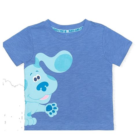 Walmart Blue's Clues Toddler Boys Short Sleeve T-shirt logo