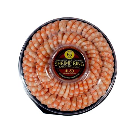 Walmart Frozen Shrimp Ring, Cooked, Thaw and Serve with Sauce included, 35ct