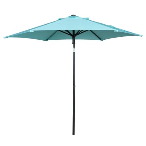 Walmart Mainstays 7.5ft Aqua Round Outdoor Tilting Market Patio Umbrella tv commercials