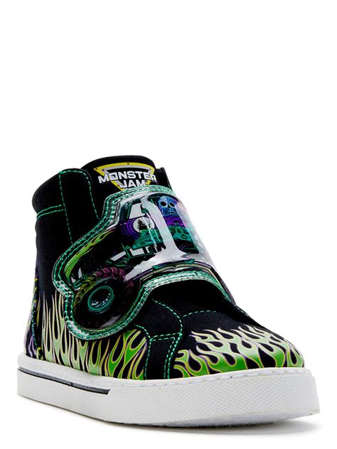 Walmart Monster Jam Canvas Shoe logo