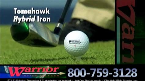 Warrior Sports Tomahawk Hybrid Iron tv commercials