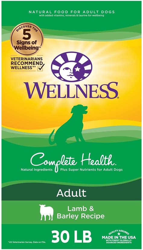 Wellness Pet Food Complete Health Adult Lamb & Barley Recipe tv commercials