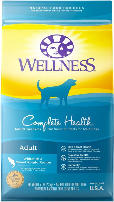 Wellness Pet Food Complete Health Adult Whitefish & Sweet Potato Recipe logo