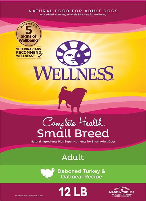 Wellness Pet Food Small Breed Complete Health Adult Turkey & Oatmeal Recipe