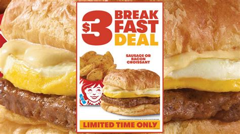 Wendy's $3 Breakfast Croissant Deal