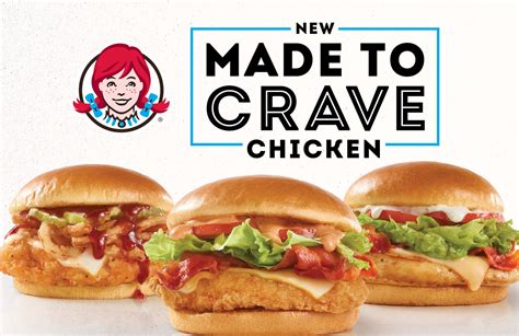 Wendy's Made to Crave Menu
