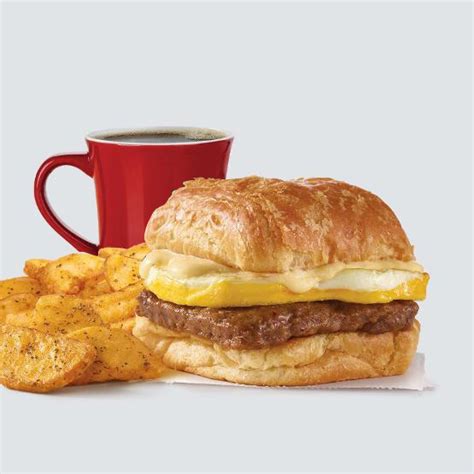 Wendy's Sausage, Egg & Swiss Croissant