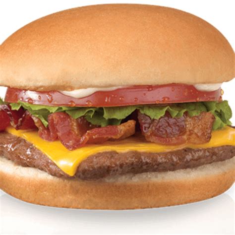 Wendy's Swiss Jr. Bacon Cheeseburger