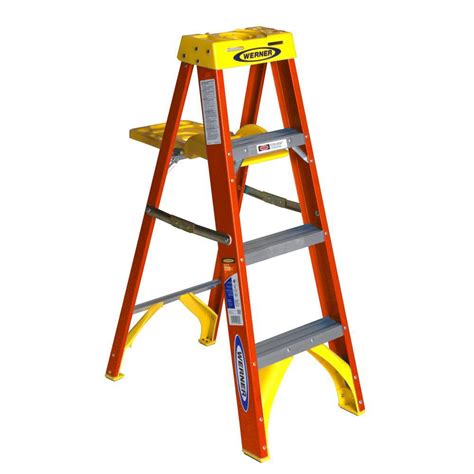 Werner Type IA Fiberglass Single Sided Step Ladder