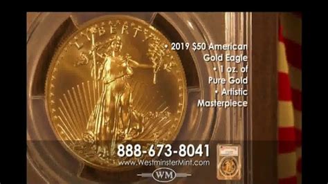 Westminster Mint 2019 $50 American Gold Eagle Coin TV commercial - Investment Potential