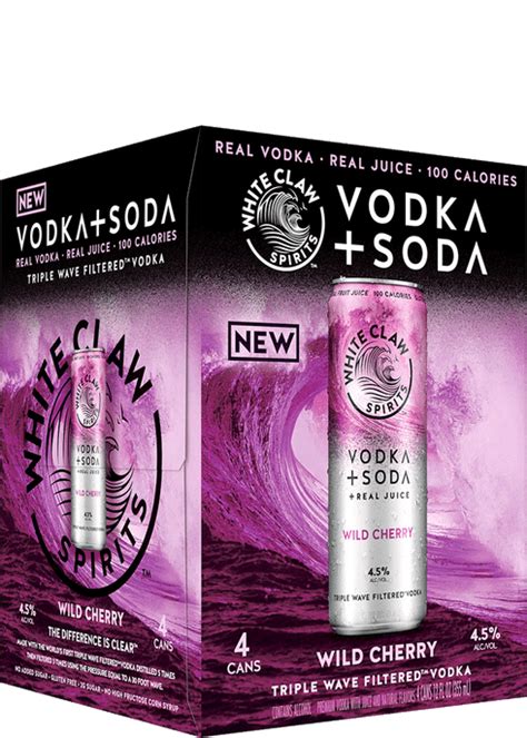 White Claw Hard Seltzer Vodka + Soda Wild Cherry logo