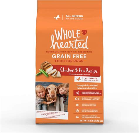 WholeHearted Grain Free All Life Stages Chicken & Pea Recipe Dry Dog Food logo