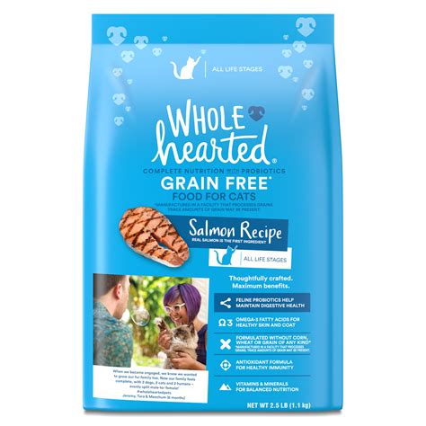 WholeHearted Grain Free Salmon Formula Dry Cat Food tv commercials