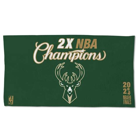 WinCraft Milwaukee Bucks 2021 Finals Champions Locker Room Double-Sided Towel tv commercials