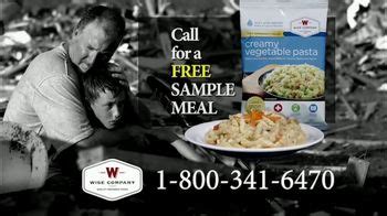 Wise Company Wise Food Storage TV Spot, 'Free Meal Sample' created for Wise Company