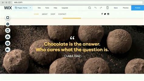 Wix.com TV Spot, 'Clara's Chocolate'