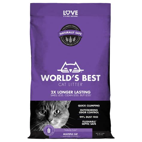 World's Best Cat Litter Scoopable Multiple Cat Clumping Formula logo