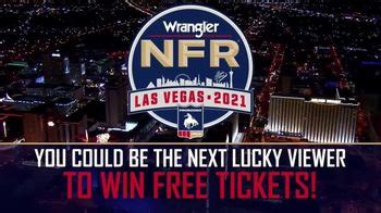 Wrangler National Finals Rodeo TV commercial - 2021: Las Vegas: Win 2 Free Tickets