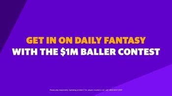 Yahoo! Sports Daily Fantasy TV commercial - $1 Million Baller Contest