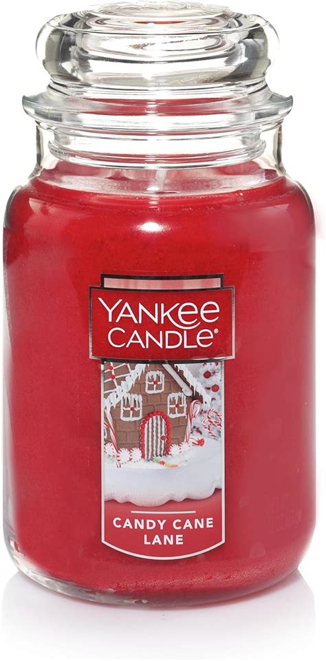 Yankee Candle Large Jar Candle: Candy Cane Lane logo