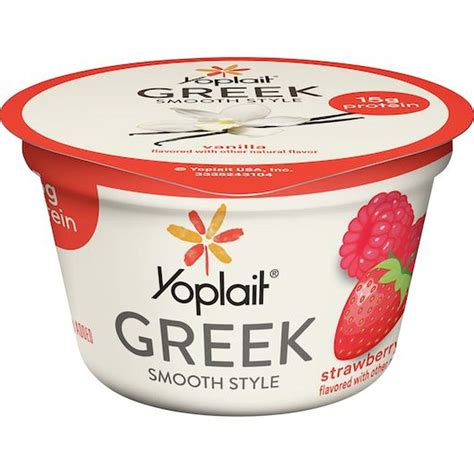 Yoplait Blended Strawberry Raspberry Greek Yogurt logo