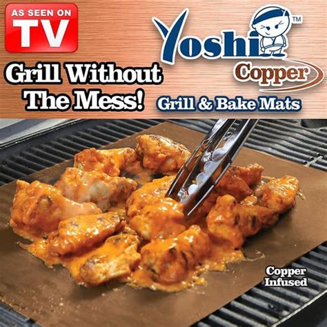 Yoshi Grill Copper Grill Mat tv commercials