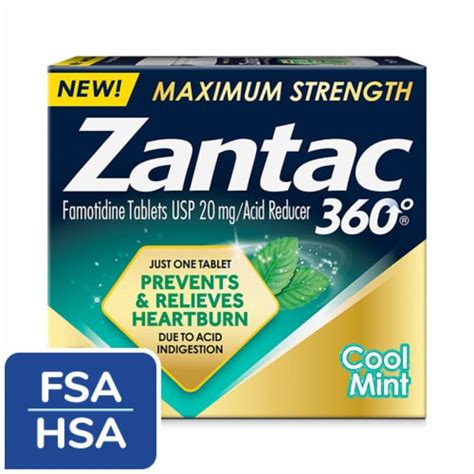 Zantac Maximum Strength Cool Mint Tablets logo