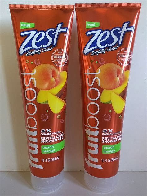 Zest Fruitboost Revitalizing Shower Gel: Peach Mango logo