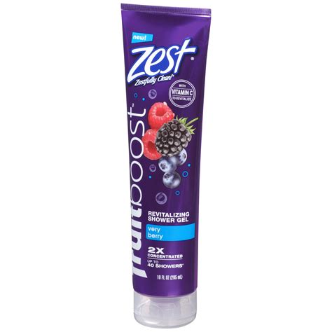 Zest Fruitboost Revitalizing Shower Gel: Very Berry