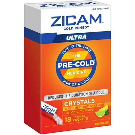 Zicam ULTRA Cold Remedy Crystals logo