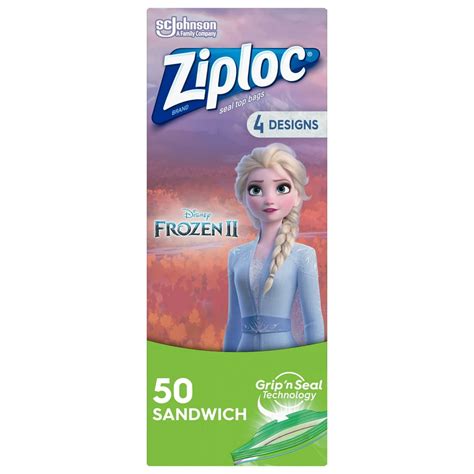 Ziploc Disney Frozen 2 Sandwich Bag logo