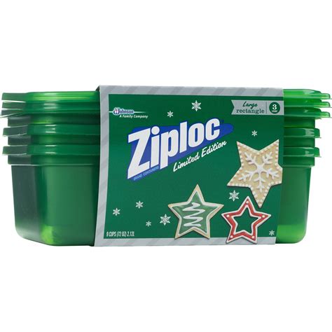 Ziploc Holiday Container Large Rectangle logo