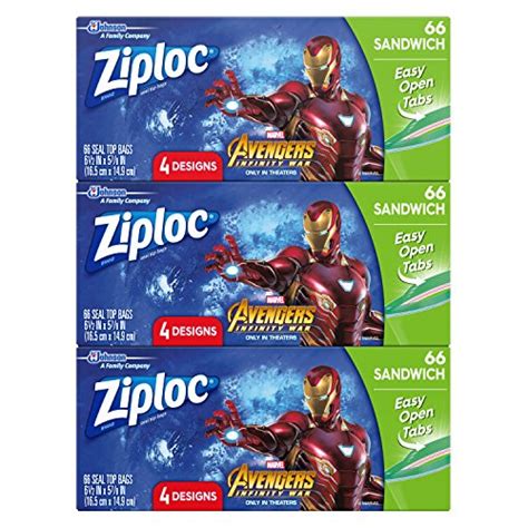 Ziploc Marvel Avengers Snack Easy Open Tabs logo