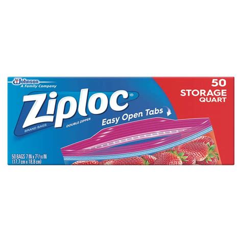 Ziploc Quart Storage