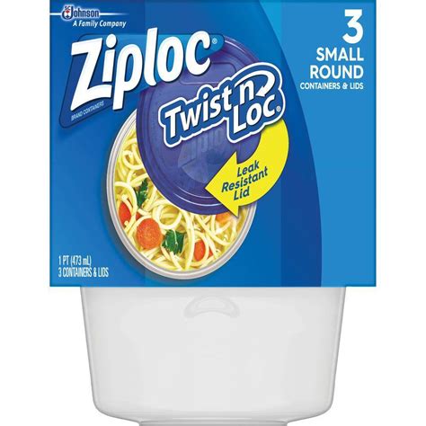 Ziploc Twist 'n Loc Container logo