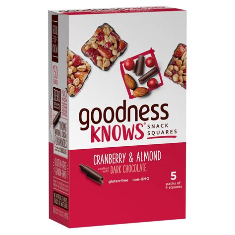 goodnessKNOWS Cranberry, Almond, Dark Chocolate tv commercials